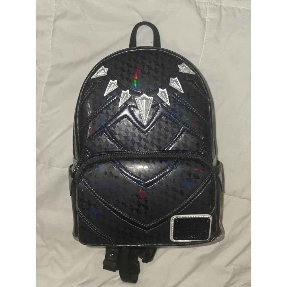 NWOT Black Panther Inspired Holographic mini Backpack bookbag purse tote!